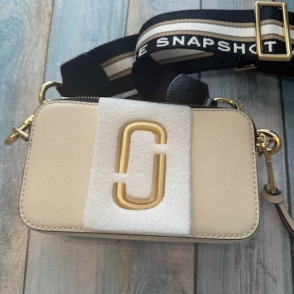 NWT Marc Jacobs "The Snapshot" crossbody bag in calf leather NEW CLOUD MULTI - Picture 5 of 16